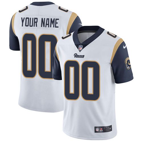 Nike Los Angeles Rams White Men Customized Vapor Untouchable Player Limited Jersey->customized nfl jersey->Custom Jersey